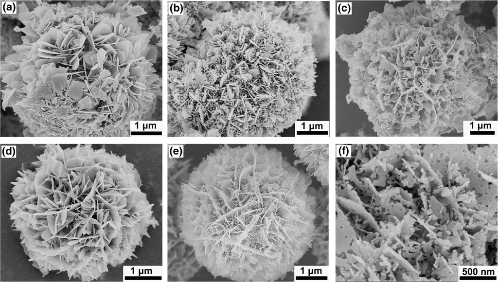 In order to further investigate the microstructures and crystalline properties of the nanoflowers, low-magnification TEM and typical HRTEM combined with the selected area electron diffraction (SAED)