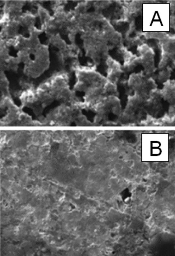 The inhibited MS coupon s surface showed relatively lower signs of corrosion compared to the blank material (as shown in Fig.4(B)).
