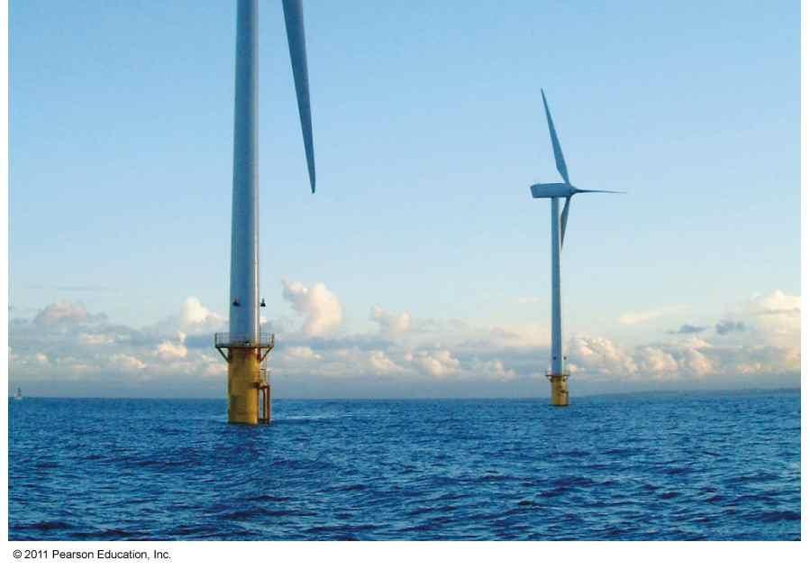 Turbines harness wind energy