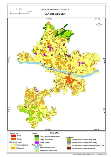 Land Use / Land Cover Mapping In Analysis Of Tiruchirappalli District, Tamilnadu Using Geoinformatics 164 6.