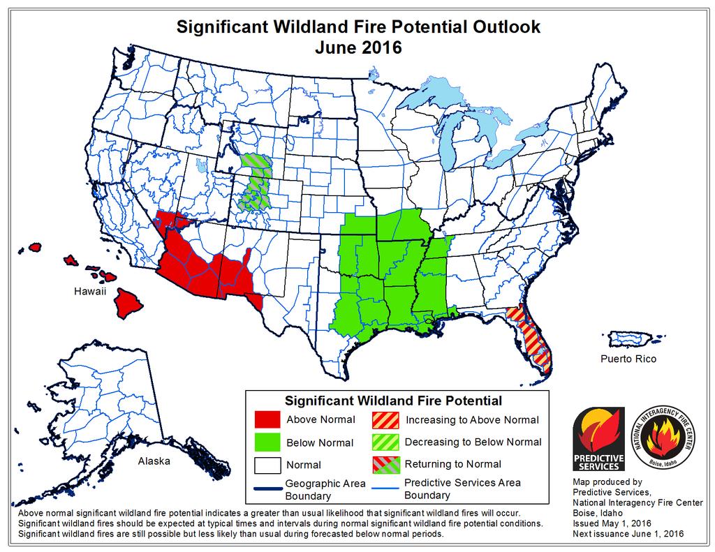 Significant Wildland Fire Potential Outlook