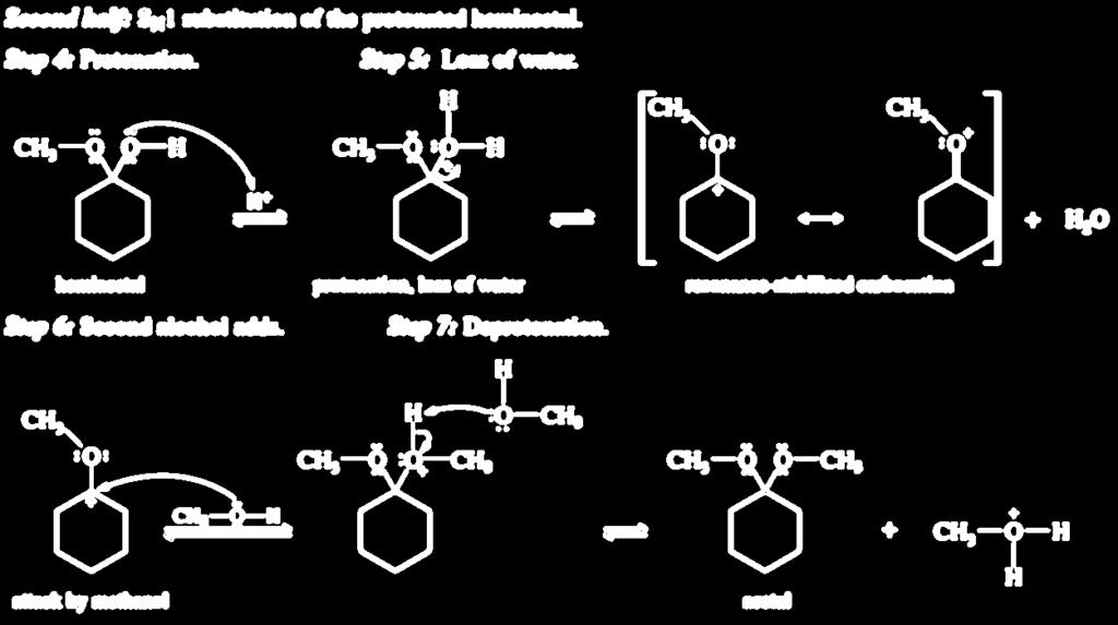 5) Formation of Acetals