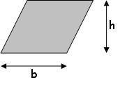 Parallelogram Add the parallel sides, multiply