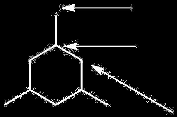 6. (24 points) Consider the free-radical halogenation of 1,3,5-trimethylcyclohexane (shown below in part a). a. Label each of the diferent carbons as primary, secondary or tertiary.