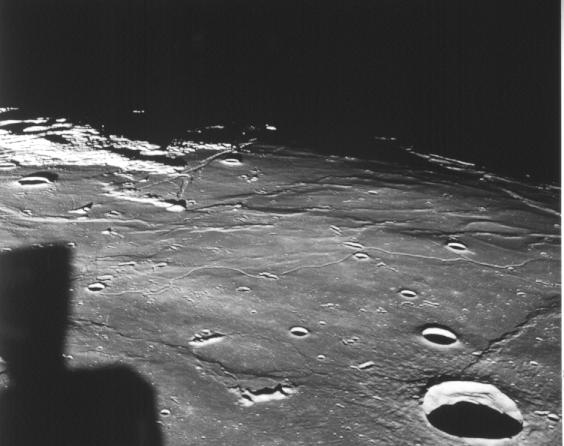 Approximate Apollo 11 landing site This image was taken from the Apollo