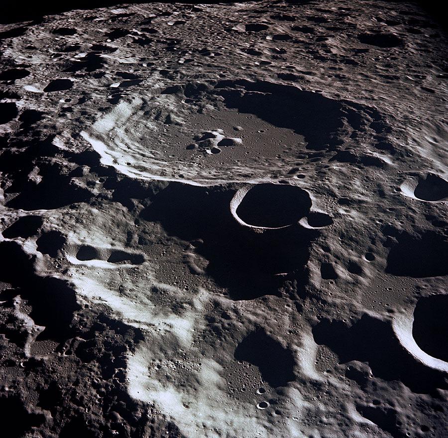 -Impact Craters: the result of high velocity impacts of projectiles with the lunar surface.
