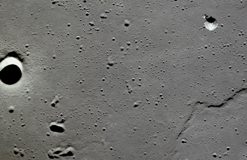 -Volcanic Craters: circular depressions on the lunar surface caused by volcanic activity. -Very few lunar craters are volcanic in origin. -Older Craters: jagged, eroded edges.