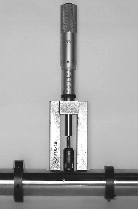 Micrometer An inside micrometer measures length or distance between two parallel surfaces.