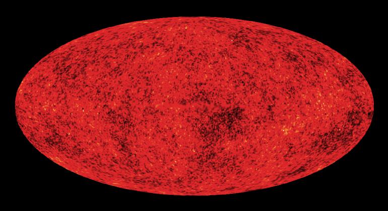 73 K black body Photons created when hot universe was