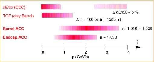 Particle Identification BaBar: de/dx, DIRC Belle: de/dx, TOF, aerogel cerenkov Motivation: B(B 0 K + π ) 4 B(B