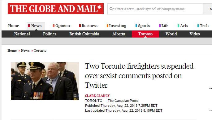 TORONTO FIREFIGHTERS What is Social Media?