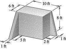 Center of Mass, Center of Gravity, and the Centroid 2 of 16 30-Sep-12 18:42 8.1.25. Calculate the volume and the location of the centroid of the volume in E8.1.25. If the volume is made of concrete, what is its weight?