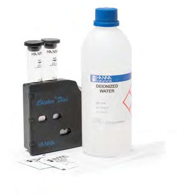 HI3875 Medium with Checker Disc The HI3875 is a chemical test kit that determines the free chlorine concentration within a 0.0 to 3.5 mg/l (ppm) range.