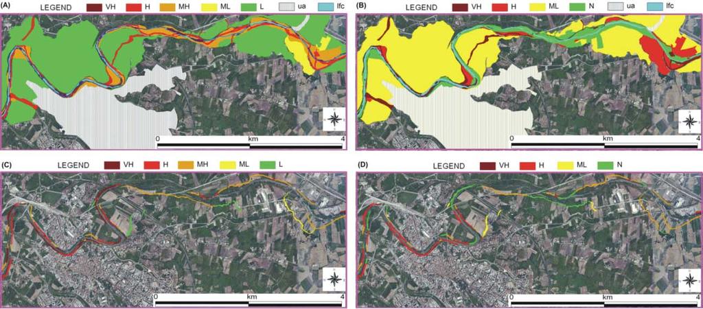 RESULTS The geomorphological analysis highlighted the occurrence, in the study area, of various fluvial landforms, including three orders of river terraces (Valente and Magliulo, 2012).