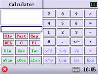 5.COGO COGO can complement the routine calculation and surveying calculation, and save the results. Display of COGO 5.1 Calculator Scientific Calculator (Only introduce the special function keys.