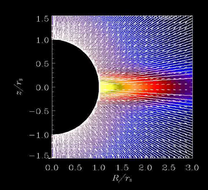 Magnetic reconnection in split-monopole magnetic field around black holes Schwarzschild
