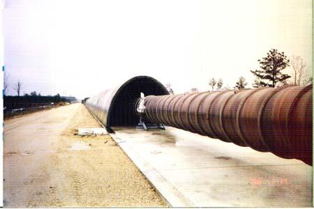 LIGO Beam Tube Minimal enclosure Reinforced concrete No services 1.