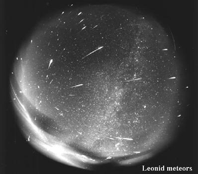 Meteors Meteors Comet dust particles entering our atmosphere and burning up from the