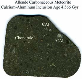 Carbonaceous Chondrites These meteorites contain a significant amount of carbon, in addition to the chondrules and metal.
