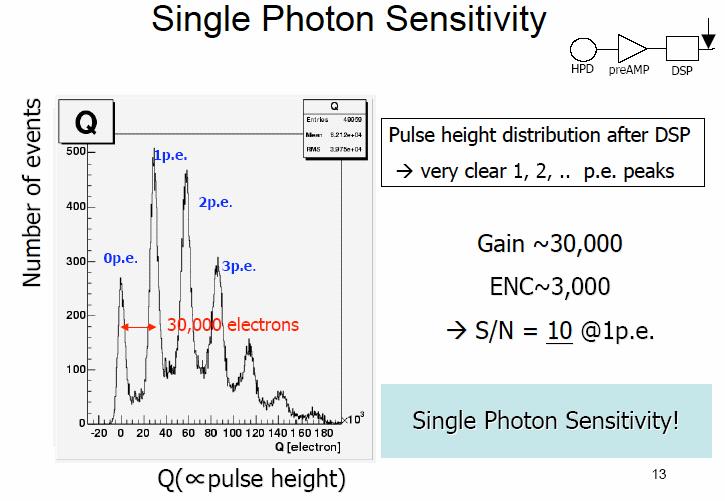 Single Photon Sensitivity K.