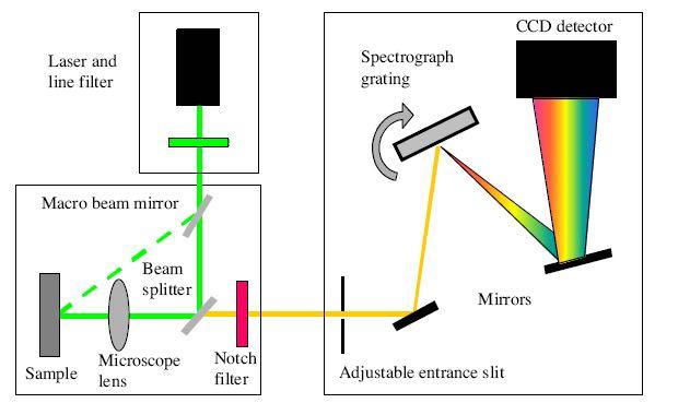 Schematic: Basic Raman spectrometer K.