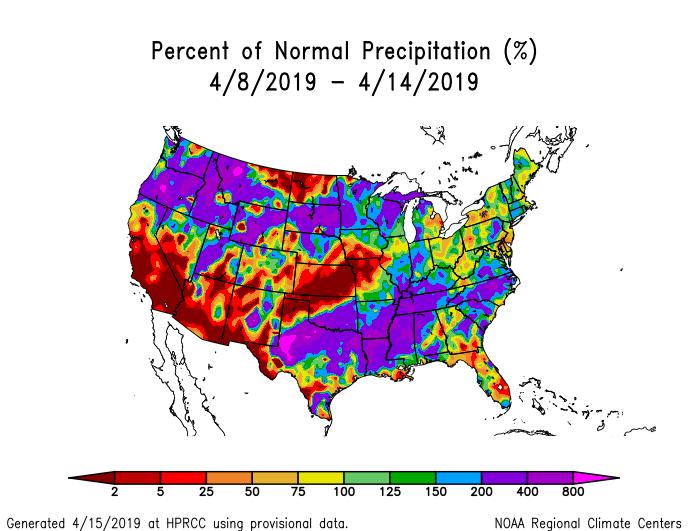 Weather We are kicking off the 2019 Crop/Weather weekly updates with the past week delivering a major contrast in extreme weather patterns, with agricultural and personal devastation accompanying.