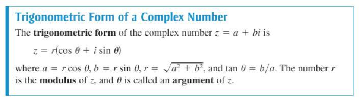 46, consider the nonzero complex number a + bi. Figure 6.