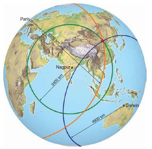 LOCATING THE SOURCE OF AN EARTHQUAKE But this distance does not indicate whether the earthquake originated to the north, south, east, or west.