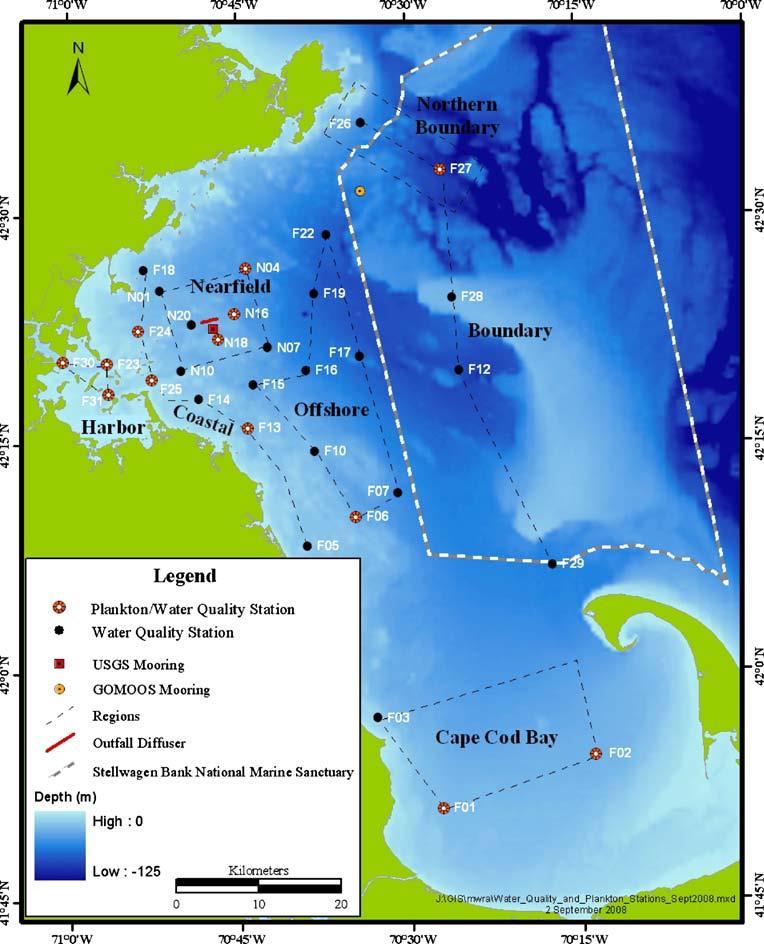 Ecological data quality Boston Harbor / Mass Bay monitoring project
