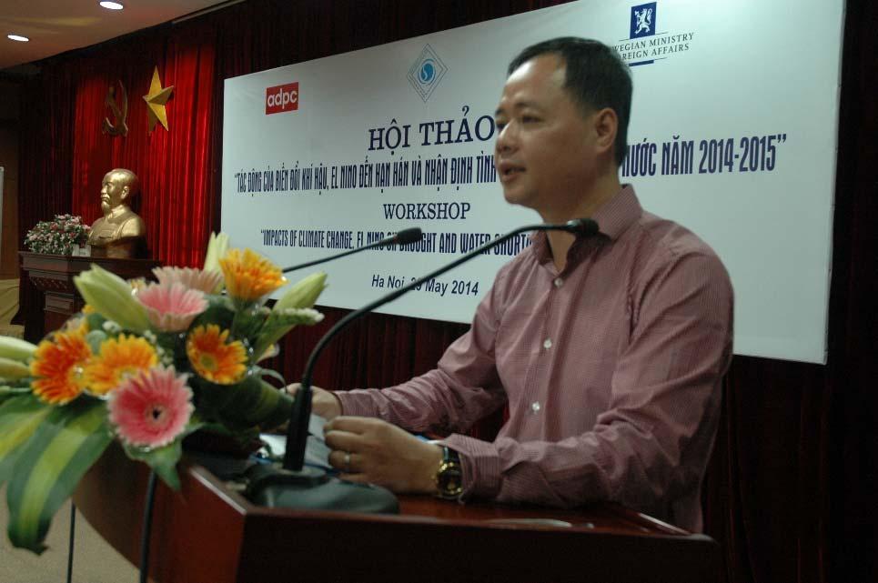 Participation in the El Niño Forum In realizing the importance the event, ADPC has organized El Niño Early Warning Workshop and Forum on 29 th May 2014 in Hanoi, Vietnam in collaboration with NHMS.