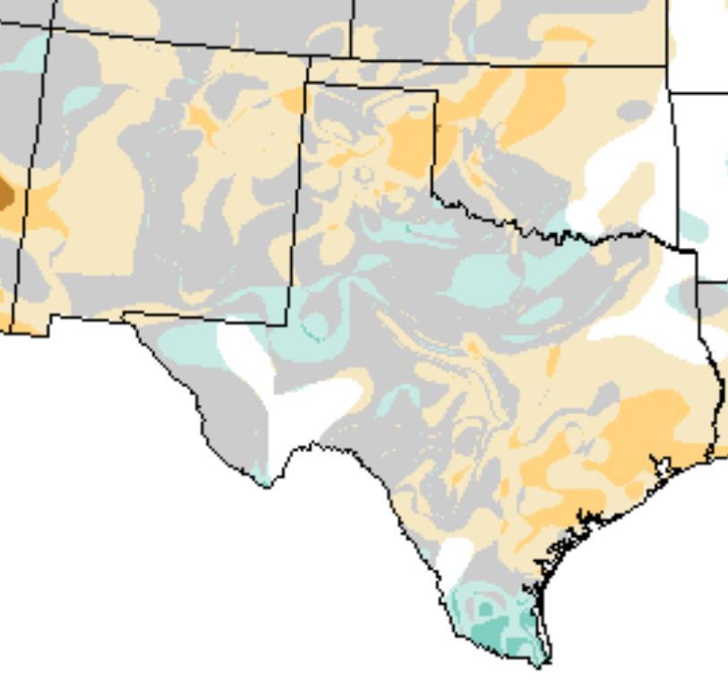 Percent of Normal Precipitation Over the Past 3 Months (Since November 26, 2013) Change in the