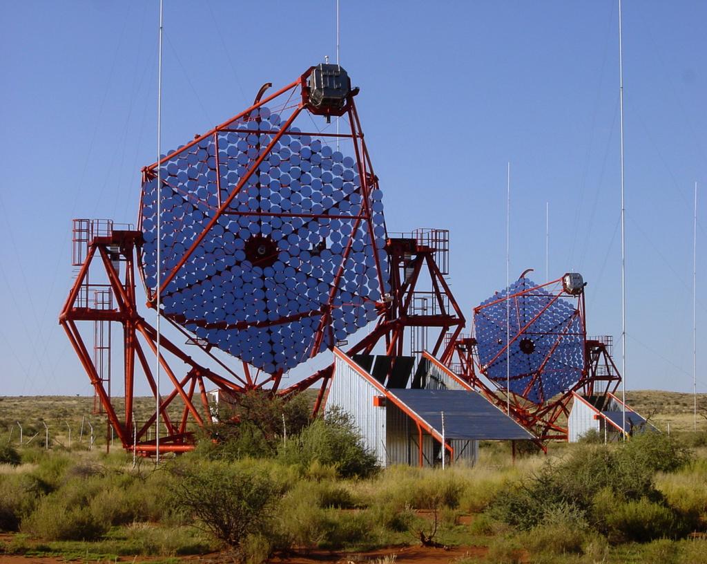 Case Study - III: HESS High Energy Stereoscopic System (HESS) Windhoek, Namibia Array of 4 telescopes detecting Cerenkov