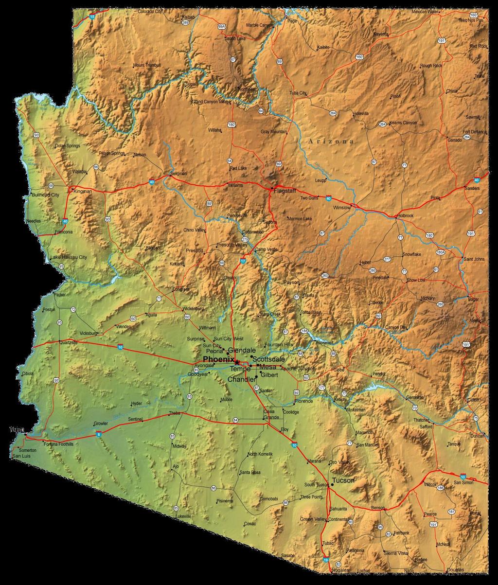 Project Locations Arizona, U.S.
