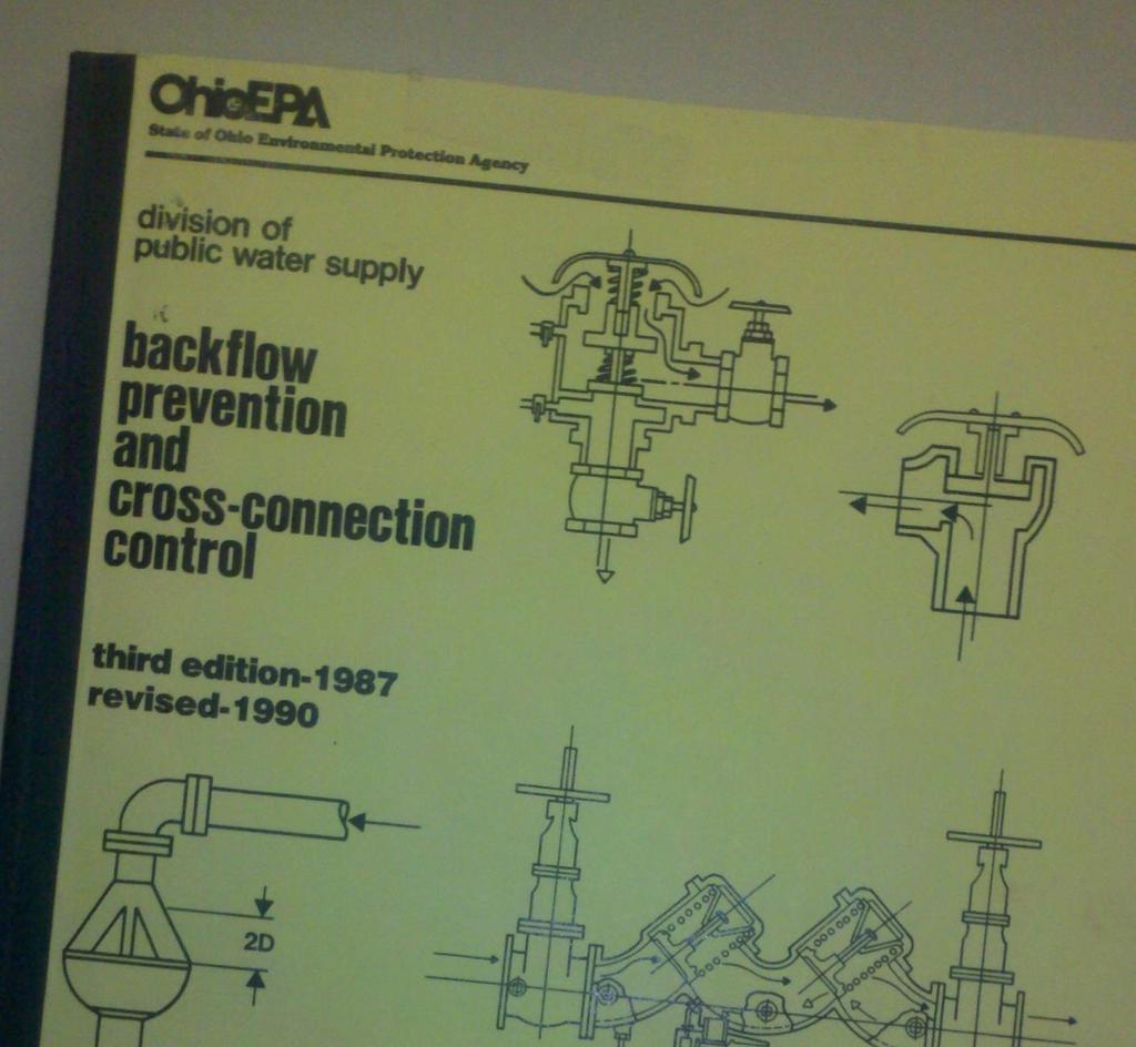 Backflow Prevention and Cross Connection Control Manual, Third Edition 1987,