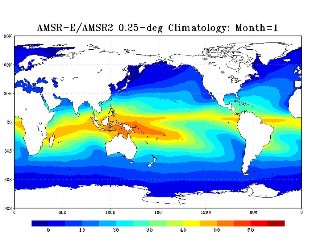 AMSR- E Reprocess Product Status To provide consistent dataset between AMSR2 and AMSR- E for long- term analysis, JAXA has reprocessed AMSR- E product applying the latest AMSR2 algorithms.