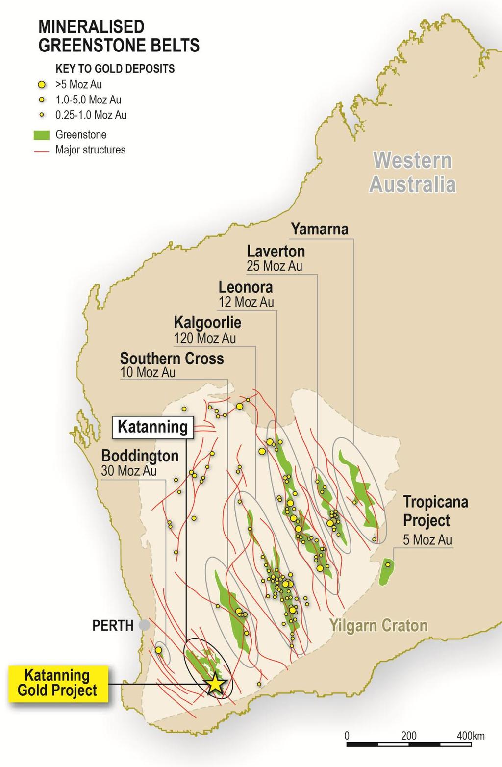 Figure 9: Setting of the Katanning Gold Project in