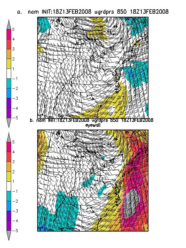 A few images from 1200 UTC cycles are shown to illustrate the salient points. The GEFS plume diagrams from the 08/1200 and 10/1200 UTC cycles are shown in Figure 12.