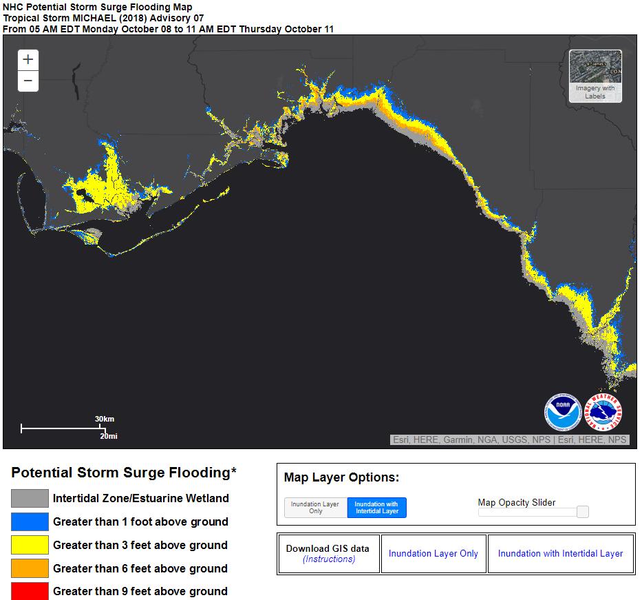 Storm surge could inundate