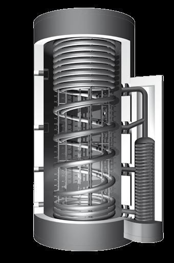 e tank has two integrated corrugated stainless steel pipes in which the water is heated using the hygienic continuous heating process.