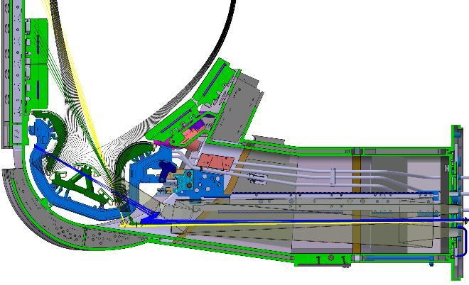 , Fus. Eng. and Design 123 (217) 686] [A.Kornev et al SOFT 218] [E.Mukhin et al FED 217] Spectroscopic room DTS/LIF equipment situated in ITER Lower Port #8.