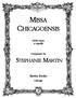 MISSA CHICAGOENSIS STEPHANIE MARTIN. Biretta Books. SATB Choir a capella. Composed by. Chicago