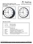 S Sapling INSTALLATION MANUAL FOR FIELD SELECTABLE ANALOG CLOCKS SAA SERIES SPECIFICATIONS. advanced time and control systems