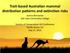 Trait-based Australian mammal distribution patterns and extinction risks