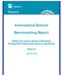 policy brief Report International Science Benchmarking Report Taking the Lead in Science Education: Forging Next-Generation Science Standards Appendix