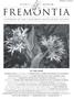 Vol. 30, Nos. 3-4 July/October 2002 FREMONTIA 1 A JOURNAL OF THE CALIFORNIA NATIVE PLANT SOCIETY IN THIS ISSUE:
