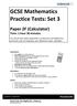 GCSE Mathematics Practice Tests: Set 3