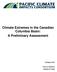 Climate Extremes in the Canadian Columbia Basin: A Preliminary Assessment