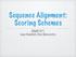 Sequence Alignment: Scoring Schemes. COMP 571 Luay Nakhleh, Rice University