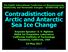 Contradistinction of Arctic and Antarctic Sea Ice Change