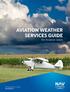 AVIATION WEATHER SERVICES GUIDE